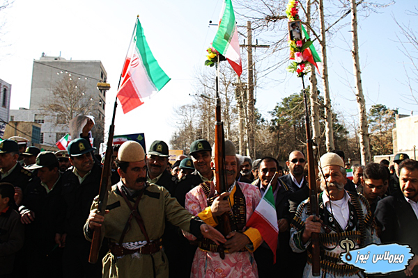 گزارش تصویری راهپیمایی روز ۲۲ بهمن در خرم آباد