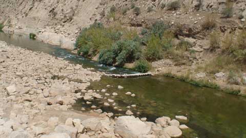 رودخانه کشکان لرستان در شرایط بحرانی