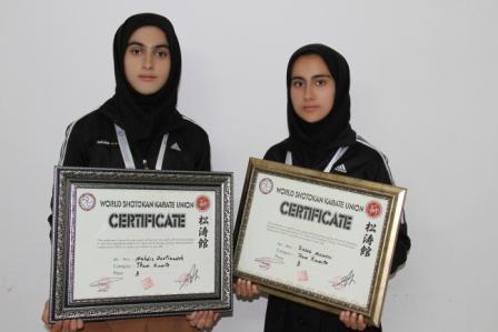 کسب مقام سوم مسابقات کاراته جهانی ترکیه توسط ۲ بانوی کوهدشتی