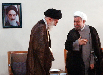 دیدار دکتر روحانی رئیس جمهور منتخب مردم با رهبر معظم انقلاب اسلامی