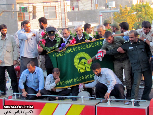 گزارش تصویری/مراسم استقبال از کاروان خدام و پرچم گنبد حضرت امام رضا(ع)