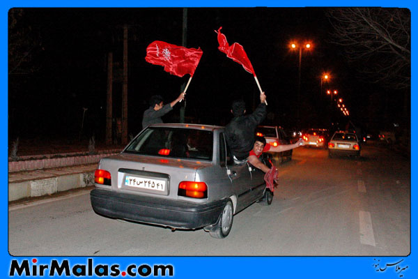 گزارش تصویری : شادی هواداران پرسپولیس در سطح شهر کوهدشت