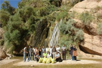 پاکسازی آبشار نوژیان توسط تشکل‎‌های مردم نهاد