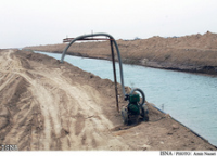 ساخت ایستگاه پمپاژ آب در منطقه تنگ سیاب کوهدشت
