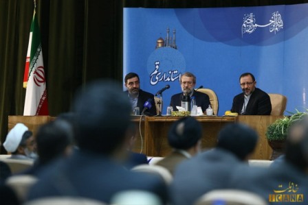 تقدیر علی لاریجانی از عملکرد کرمرضا پیریایی در اجرای مصوبات سفر رهبری