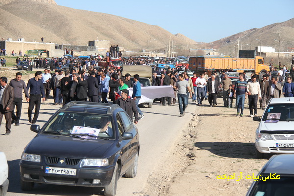 تصاویر استقبال مردم کوهنانی از محمد آزادبخت
