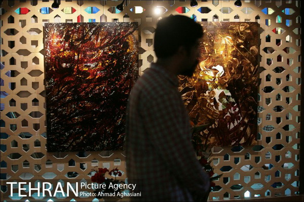 تصاویر نمایشگاه آثار خوشنویسی و نقاشیخط “سلیمان میری” در تهران