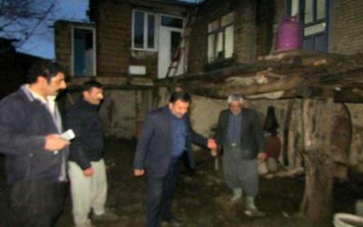 امدادرسانی به خسارت دیدگان روستای کاظم‌آباد الیگودرز درحادثه رانش زمین