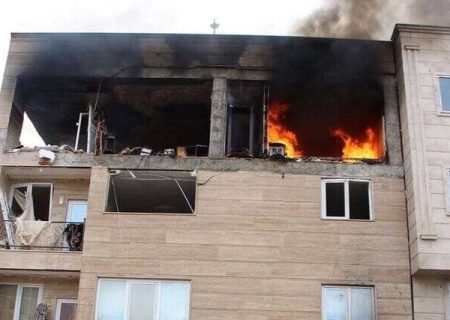 آتش سوزی یک واحد مسکونی در کوهدشت